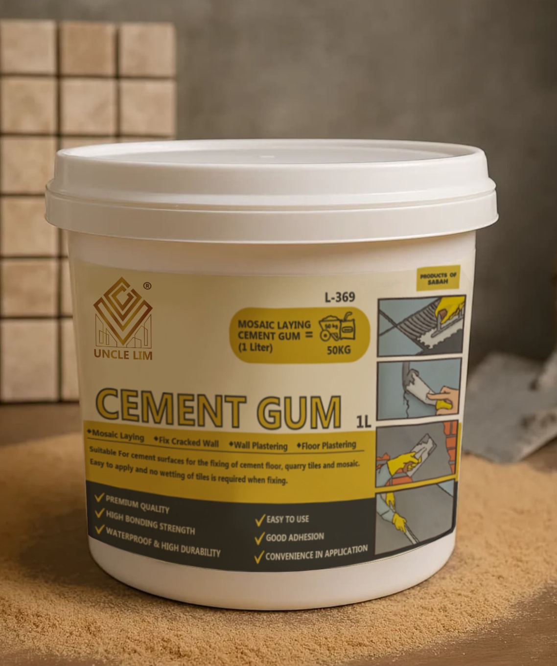 Uncle Lim's Cement Gum Product Front
